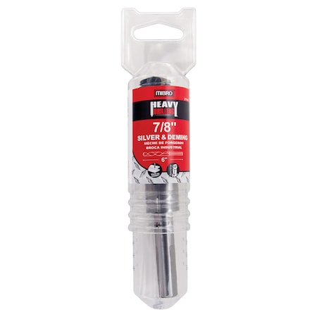 Mibro MIBRO 7/8 in. X 6 in. L High Speed Steel Silver and Deming Drill Bit 3-Flat Shank 1 pc 271461AC